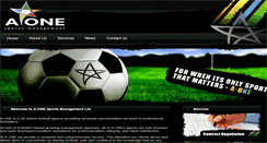 Desktop Screenshot of a-onesportsmanagement.com